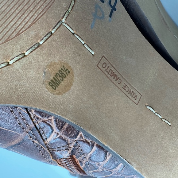 Vince Camuto NEW Phranzie Tall Croc Leather Boot - Picture 7 of 10